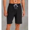 imageSILKWORLD Mens Swimming Shorts Quick Dry Beach Trunks Swimwear with Mesh LiningCompression Black