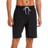imageSILKWORLD Mens Swimming Shorts Quick Dry Beach Trunks Swimwear with Mesh LiningCompression Black