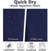 imageSILKWORLD Mens Swimming Shorts Quick Dry Beach Trunks Swimwear with Mesh LiningCompression Navy