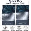 imageSILKWORLD Mens Swimming Shorts Quick Dry Beach Trunks Swimwear with Mesh LiningCompression Printingwhitegrey