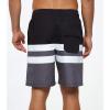 imageSILKWORLD Mens Swimming Shorts Quick Dry Beach Trunks Swimwear with Mesh LiningMesh Blackwhitegrey