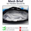 imageSILKWORLD Mens Swimming Shorts Quick Dry Beach Trunks Swimwear with Mesh LiningMesh Bluegreenwhite