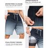 imageSILKWORLD Mens Swimming Trunks with Compression Liner 2 in 1 QuickDry 9quot Swim Shorts with Zipper PocketsGradientblack Grey