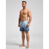imageSILKWORLD Mens Swimming Trunks with Compression Liner Quick Dry 5 inch Swim Shorts with Zipper PocketsA0 Grey Gradient