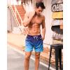 imageSILKWORLD Mens Swimming Trunks with Compression Liner Quick Dry 5 inch Swim Shorts with Zipper PocketsA0 Navy Blue Gradient