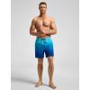 imageSILKWORLD Mens Swimming Trunks with Compression Liner Quick Dry 5 inch Swim Shorts with Zipper PocketsA0 Sky Blue Gradient