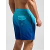 imageSILKWORLD Mens Swimming Trunks with Compression Liner Quick Dry 5 inch Swim Shorts with Zipper PocketsA0 Sky Blue Gradient