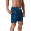 imageSILKWORLD Mens Swimming Trunks with Compression Liner Quick Dry 5 inch Swim Shorts with Zipper PocketsBig Coconut Tree