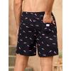 imageSILKWORLD Mens Swimming Trunks with Compression Liner Quick Dry 5 inch Swim Shorts with Zipper PocketsBlack Pink Fish
