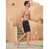 imageSILKWORLD Mens Swimming Trunks with Compression Liner Quick Dry 5 inch Swim Shorts with Zipper PocketsBlack Pink Fish