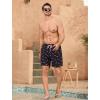 imageSILKWORLD Mens Swimming Trunks with Compression Liner Quick Dry 5 inch Swim Shorts with Zipper PocketsBlack Pink Fish