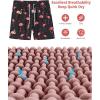imageSILKWORLD Mens Swimming Trunks with Compression Liner Quick Dry 5 inch Swim Shorts with Zipper PocketsFlamingos