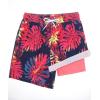 imageSILKWORLD Mens Swimming Trunks with Compression Liner Quick Dry 5 inch Swim Shorts with Zipper PocketsHot Pink  Pink Lining