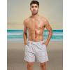imageSILKWORLD Mens Swimming Trunks with Compression Liner Quick Dry 5 inch Swim Shorts with Zipper PocketsOranges