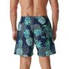 imageSILKWORLD Mens Swimming Trunks with Compression Liner Quick Dry 5 inch Swim Shorts with Zipper PocketsPineapple