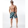 imageSILKWORLD Mens Swimming Trunks with Compression Liner Quick Dry 5 inch Swim Shorts with Zipper PocketsPineapple
