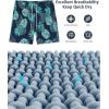 imageSILKWORLD Mens Swimming Trunks with Compression Liner Quick Dry 5 inch Swim Shorts with Zipper PocketsPineapple