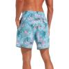 imageSILKWORLD Mens Swimming Trunks with Compression Liner Quick Dry 5 inch Swim Shorts with Zipper PocketsSky Blue  Light Cyan Lining