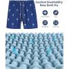 imageSILKWORLD Mens Swimming Trunks with Compression Liner Quick Dry 5 inch Swim Shorts with Zipper PocketsSmall Coconut Tree