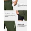 imageSILKWORLD Quick Dry Mens 2 in 1 Running Shorts with Zip Pocket 7quot Workout Gym Athletic Shorts Lightweight Training ShortsArmy Green