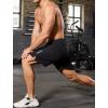imageSILKWORLD Quick Dry Mens 2 in 1 Running Shorts with Zip Pocket 7quot Workout Gym Athletic Shorts Lightweight Training ShortsBlack