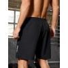 imageSILKWORLD Quick Dry Mens 2 in 1 Running Shorts with Zip Pocket 7quot Workout Gym Athletic Shorts Lightweight Training ShortsBlack