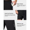 imageSILKWORLD Quick Dry Mens 2 in 1 Running Shorts with Zip Pocket 7quot Workout Gym Athletic Shorts Lightweight Training ShortsBlack