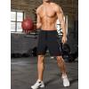 imageSILKWORLD Quick Dry Mens 2 in 1 Running Shorts with Zip Pocket 7quot Workout Gym Athletic Shorts Lightweight Training ShortsBlack