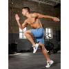 imageSILKWORLD Quick Dry Mens 2 in 1 Running Shorts with Zip Pocket 7quot Workout Gym Athletic Shorts Lightweight Training ShortsCb Blue