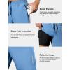 imageSILKWORLD Quick Dry Mens 2 in 1 Running Shorts with Zip Pocket 7quot Workout Gym Athletic Shorts Lightweight Training ShortsCb Blue