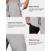 imageSILKWORLD Quick Dry Mens 2 in 1 Running Shorts with Zip Pocket 7quot Workout Gym Athletic Shorts Lightweight Training ShortsLight Grey