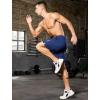 imageSILKWORLD Quick Dry Mens 2 in 1 Running Shorts with Zip Pocket 7quot Workout Gym Athletic Shorts Lightweight Training ShortsNavy