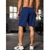 imageSILKWORLD Quick Dry Mens 2 in 1 Running Shorts with Zip Pocket 7quot Workout Gym Athletic Shorts Lightweight Training ShortsNavy