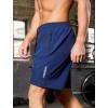 imageSILKWORLD Quick Dry Mens 2 in 1 Running Shorts with Zip Pocket 7quot Workout Gym Athletic Shorts Lightweight Training ShortsNavy