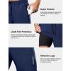 imageSILKWORLD Quick Dry Mens 2 in 1 Running Shorts with Zip Pocket 7quot Workout Gym Athletic Shorts Lightweight Training ShortsNavy