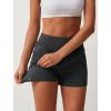 imageSILKWORLD Womens Running Shorts with Zipper Pockets Summer Cool Athletic Gym Workout Shorts2packblackDark Gray