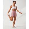 imageSILKWORLD Womens Running Shorts with Zipper Pockets Summer Cool Athletic Gym Workout Shorts2packblackPink