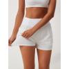 imageSILKWORLD Womens Running Shorts with Zipper Pockets Summer Cool Athletic Gym Workout Shorts2packblackWhite