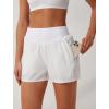 imageSILKWORLD Womens Running Shorts with Zipper Pockets Summer Cool Athletic Gym Workout Shorts2packblackWhite