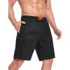 imageSILKWORLD Mens Swim Trunks Quick Dry Bathing Suit 9 Inch Swim Shorts with Mesh Lining and Zipper Cargo PocketsBlack