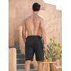 imageSILKWORLD Mens Swim Trunks Quick Dry 9quot Board Shorts with Cargo Zip PocketsNo LinerBlack