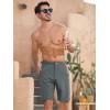 imageSILKWORLD Mens Swim Trunks Quick Dry 9quot Board Shorts with Cargo Zip PocketsNo LinerGrey