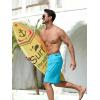 imageSILKWORLD Mens Swim Trunks Quick Dry 9quot Board Shorts with Cargo Zip PocketsNo LinerLight Blue
