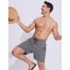 imageSILKWORLD Mens Swim Trunks Quick Dry Swimming Shorts 6 Inch Bathing Suits with Compression Liner and Zipper PocketsA001grey