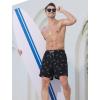 imageSILKWORLD Mens Swim Trunks Quick Dry Swimming Shorts 6 Inch Bathing Suits with Compression Liner and Zipper PocketsBlack Blue Shark