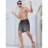 imageSILKWORLD Mens Swim Trunks Quick Dry Swimming Shorts 6 Inch Bathing Suits with Compression Liner and Zipper PocketsGradient Grey