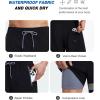 imageSILKWORLD Mens Swim Trunks with Compression Liner Quick Dry 6 in Bathing Suit Summer Swim Shorts with Zipper PocketsA001blacklight Grey Stripe