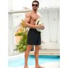 imageSILKWORLD Mens Swim Trunks with Compression Liner Quick Dry 6 in Bathing Suit Summer Swim Shorts with Zipper PocketsA002blacknavy Stripe