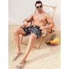 imageSILKWORLD Mens Swim Trunks with Compression Quick Dry Bathing Suit 6quot Swimming Shorts Stretch with Zipper PocketsPink Shark on Black