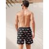 imageSILKWORLD Mens Swim Trunks with Compression Quick Dry Bathing Suit 6quot Swimming Shorts Stretch with Zipper PocketsPink Shark on Black